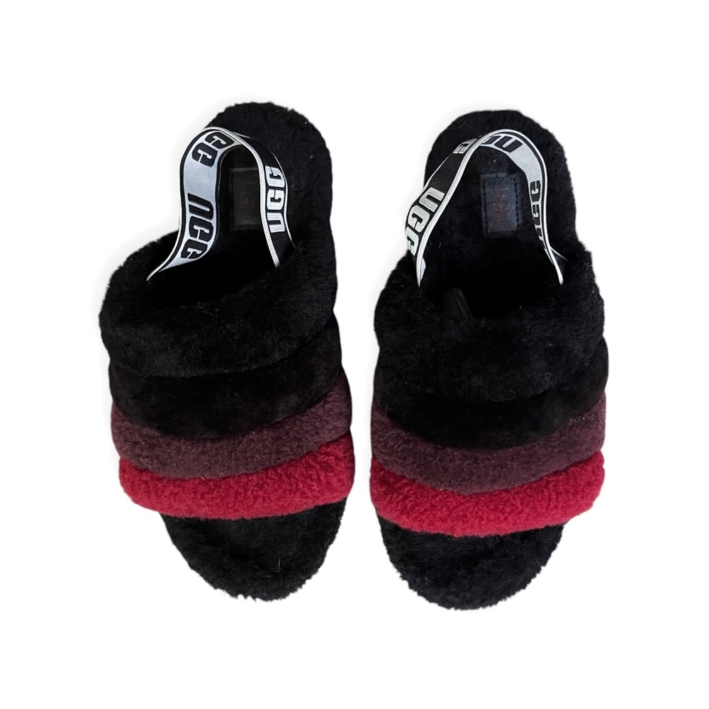Ugg Fluff Yeah Multicolor Shearling Slingback Sli… - image 5